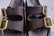 Women Buckle Decor Flatform Slidder Sandals