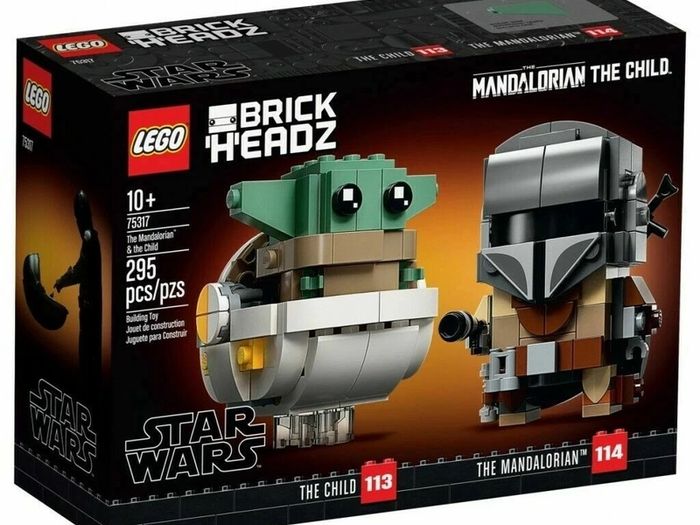 LEGO 75317 BrickHeadz Star Wars The Mandalorian & The Child Retired Set