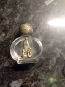 Our Lady Of Lourdes Holy Water Bottle