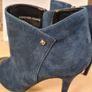 Amy Huberman Bourbon leather suede ankle boots bundle Size UK 4 EU 37 Forever young navy blue suede Private number brown leather Image 6