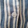H&M Linen Blend Blue Striped Blazer XS Summer Casual Jacket Image 5