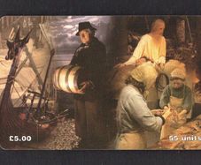 1999 Isle of Man UK5/ 55 units House of Manannan (Siemens - S37) Phone Card