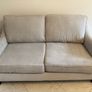 Grey Sofa and matching footstool Image 2