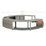 Spa Surround Grey Poly Rattan Image 2