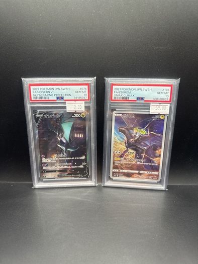 Noivern V 074/067 Psa 10 | Zekrom 195/184 Psa 10 Pokemon Cards