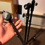 Mic Stand/isolation Screen On Wheels Image 3