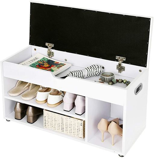Shoe Bench with Seat Cushion - Free Delivery Nationwide
