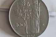 Italian 100 Lire 1957 Beautiful VF coin