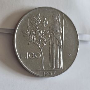 Italian 100 Lire 1957 Beautiful VF coin