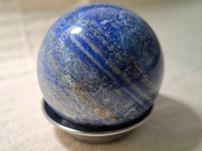 Gorgeous Lapis Lazuli natural gemstone sphere 6cm 270g stone for emotional blockages