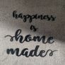 'Happiness is Home Made' Black Wall Sign Image 5