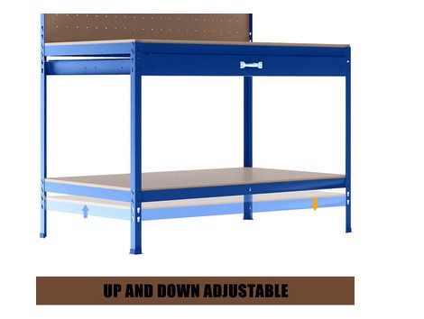 Steel Garage Work Bench Tool Box Workbench Storage