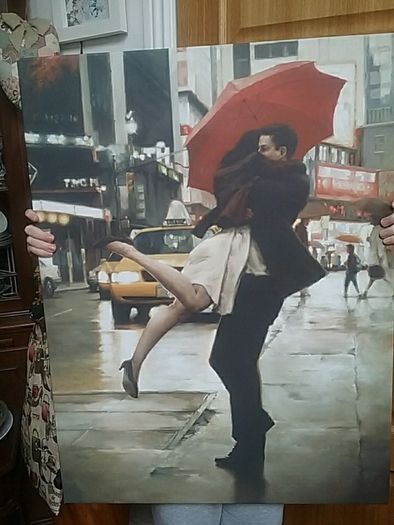 Wall Art "The Meeting" Print on Canvas