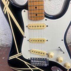 Vintage 1970s "Eagle" Stratocaster-style electric guitar, featuring a custom aftermarket cosmetic finish