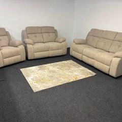 3+2+1 Hudson All Fabric Recliner Sofa Set