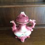 Large Decorative vintage pink coffee pot Image 2