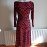 BNWOT Size 8 Coast Red and Black Dress Image 2