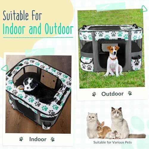 Portable Pet Dog Cat Playpen