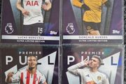 Topps Premier League Trading Cards Premier Pull Bergvall, Nunes, Piroe and Guedes