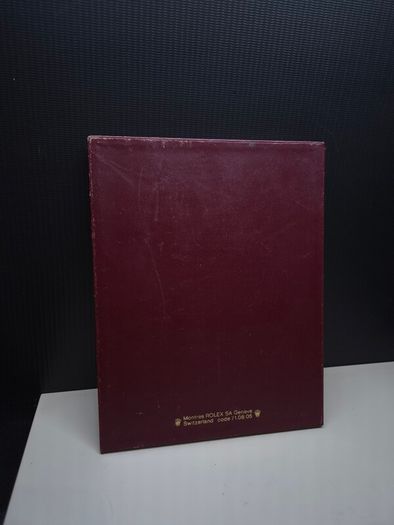 Vintage Rolex Genuine Leather Dealer Notebook Holder Geneva Switzerland