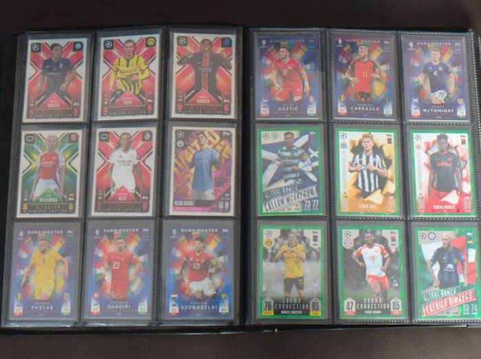 Football Cards Golden ballers limited Editions Topps chrome Merlin & Many more