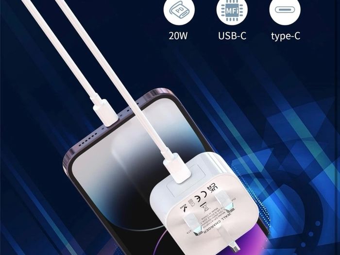 iPhone Charger [MFi Certified] 2Pack 20W PD USB C Power Adapter with 2Pack Fast Charging Cabe, USB C PD Wall Charger Plug and 6/6FT iPhone Charger Cable Compatible iPhone 15 14 13 12 11 Pro/Pro Max/Plus