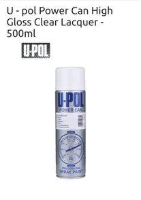 U-Pol Clearcoat lacquer
