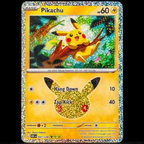 Pikachu 041/128 Holo Rare 19/30 30th Celebration Anniversary Pokemon Card