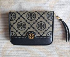 Tory Burch T Monogram Jacquard Bifold Wallet