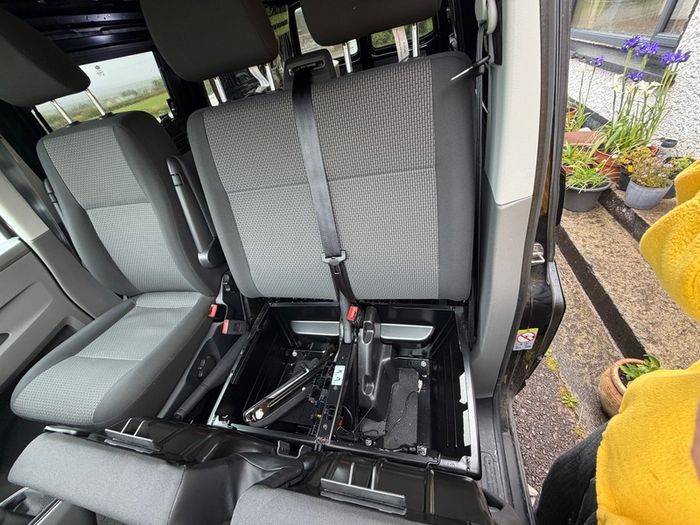 VW Transporter T6.1 Bench Seat with storage