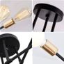 NEW SALE | Vintage Sputnik Ceiling Light, bringing luxury and comfort to your space in an instant under the warm light of E27 Edison bulb Modern Black 4-Light Chandelier, Recommend to use Edison Light Bulbs ( pls Search Bulb ASIN: B08G4YN3TJ) E27 lamphold Image 4