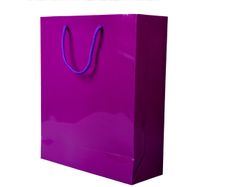 Luxury Purple Gloss Cardboard Gift/Retail/Carrier Bags