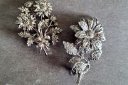 Vintage marquesite brooches