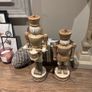 2 wooden rustic drummers . Image 8