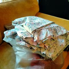 bed clothes and towels