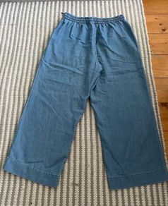 Denim H&M wide leg trousers