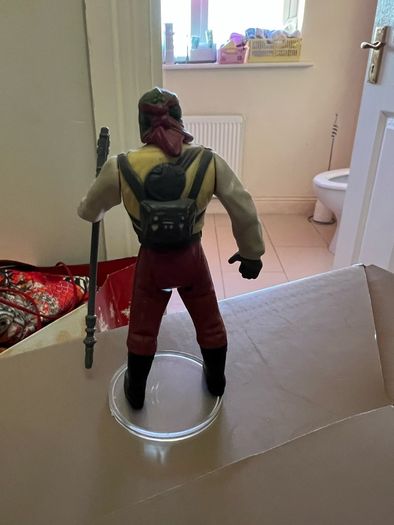 Vintage Star Wars Last 17 Barada with original weapon