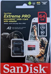 SanDisk Extreme PRO 64gb. MicroSD Card