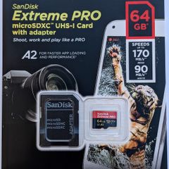 SanDisk Extreme PRO 64gb. MicroSD Card