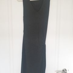 All Saints Grey Fitted Knit Dress