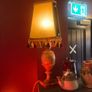 Vintage marble lamp with Hide shade Image 2