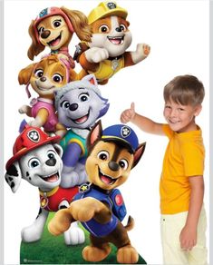 Birthday decor - Paw Patrol Life size cut out