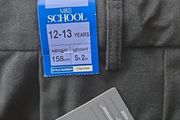 Boys grey uniform charcoal Skinny trousers