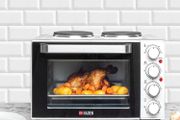 25 Litre Table Top Oven Mini Oven with Double Hotplates