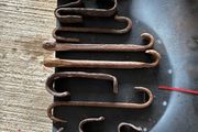 vintage crane hooks