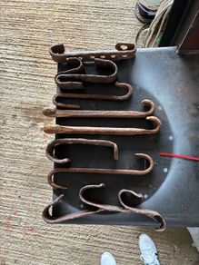 vintage crane hooks