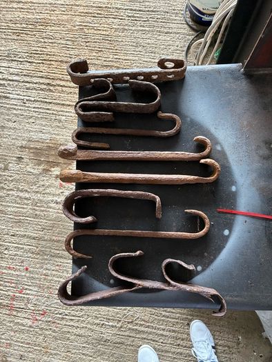 vintage crane hooks