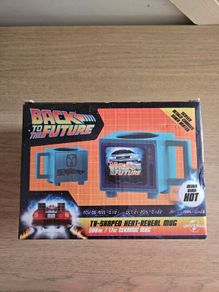 Back to the future, heat color change mug, tv shape