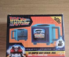 Back to the future, heat color change mug, tv shape