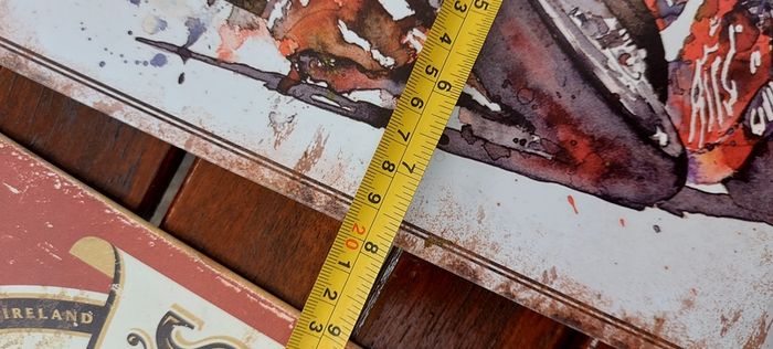 1 x metal tin sign ,buyer collects or pays postage. see pictures for condition, nice for any home bar or man cave pub restaurant etc,,sold as is,